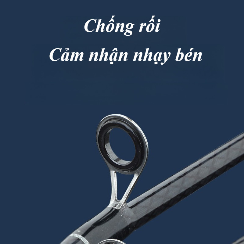 Cần Câu Quay Đúc Carbon - Nhẹ, Nhạy Cao, Thích Hợp Cho Người Mới & Câu Giải Trí