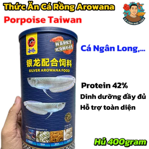 Hủ 400gram Thức Ăn Dạng Viên Cho Cá Rồng (Ngân Long, các loại cá Rồng Khác) Bổ Sung Dinh Dưỡng Toàn Diện