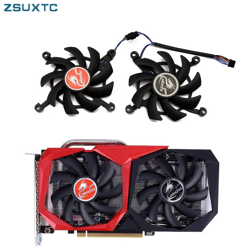 RTX 2060 2060 Ti Thay Thế Quạt Cho GeForce GTX 1660Ti 1650 1660 SUPER Card Đồ Họa Quạt Làm Mát