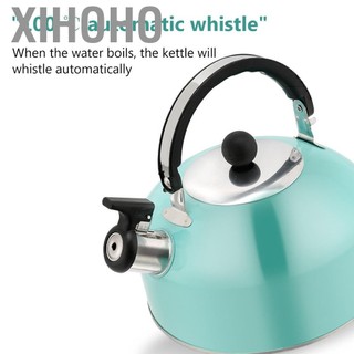 Xihoho Xihoho Phefop 3L Thép không gỉ huýt sáo Camping Trại đun nước nhỏ gọn Thiết kế nhỏ gọn phù hợp để đi bộ đường dài (màu xanh da trời)