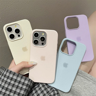 CrashStar có Logo IPhone Vỏ điện thoại silicon lỏng chính thức 16 15 14 Pro Max Plus 13 12 11 Pro Max XR X XS Max Vỏ điện thoại chống rơi thân thiện với da với nhung Bán chạy.