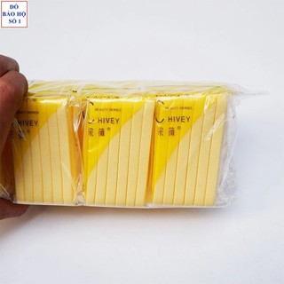 { Sỉ 10 gói } Bông rửa mặt dạng nén Chivey, Bông nở rửa mặt mềm mịn lành tính, Bông mút rửa mặt