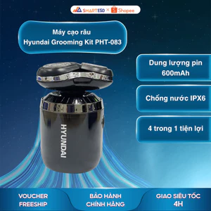 Máy cạo râu Hyundai 4 trong 1 Grooming Kit PHT-083 - Chống nước IPX6 - Bảo hành chính hãng 12 tháng