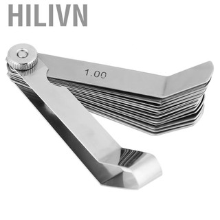 hilivn Dụng cụ kiểm tra thước đo bằng thép không gỉ cong 0,05-1,00mm Kích thước nhỏ Dễ dàng mang theo Cao Được sử dụng rộng rãi để đo khe
