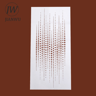 JIANWU Vintage Rỗng Chấm Phong Cảnh Rỗng Chất Liệu Cắt Dán Mặt nạ Bảng Tem Sáng Tạo DIY Tạp Chí Văn Phòng Phẩm