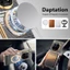 Ốp Lưng Cho VIVO X FOLD 5 Vỏ Điện Thoại Họa Tiết Sợi Carbon Mạ Điện Cạnh Mặt Sau Siêu Mỏng Bảo Vệ Trục Từ Tính Có Giá Đỡ Nhẫn