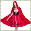 Áo hoodie cưỡi ngựa màu đỏ Gothic dành cho nữ Áo choàng có mũ trùm đầu Giáng sinh Váy dự tiệc Halloween có mũi dành cho người lớn nhập vai Chất lượng cao M