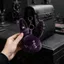DWEL Dark Bunny Sang Trọng Búp Bê, Sang Trọng Thiết Kế Dễ Thương Thỏ Sang Trọng Móc Khóa, Dễ Thương Thêu Phong Cách Gothic Thân Thiện Với Da Thỏ Túi Quyến Rũ Bạn Bè Quà Tặng