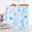 Shop Bộ Đồ Ngủ Trẻ Em Cotton Lụa Dài Tay Mỏng Phù Hợp Với Cotton Lụa Bé Gái Trẻ Em Điều Hòa Không Khí Quần Áo Gia Đình