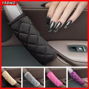 YRBWD 1 Tay Cầm Vỏ Bảo Vệ Cửa Tay Vịn Bao Da Trang Trí Ô Tô Phần Hữu Ích Viền Cửa Bao