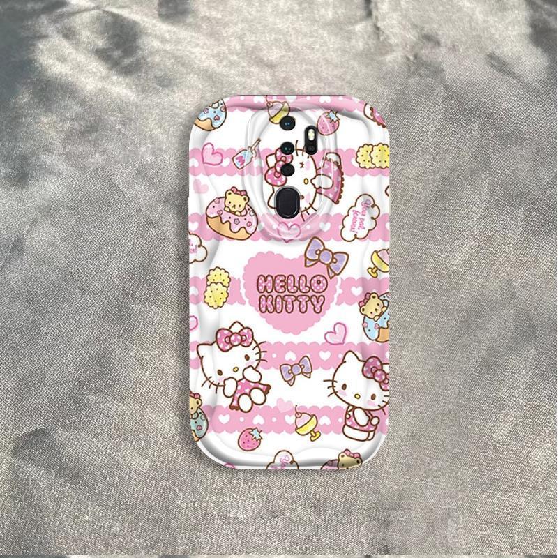 Ốp Silicon Hoạt Hình Cho OPPO A9 2020 A5 2020 Vỏ Điện Thoại Mềm Cầm Tay 3D TPU Kitty Girl Sinh Viên Ốp Lưng Chống Sốc