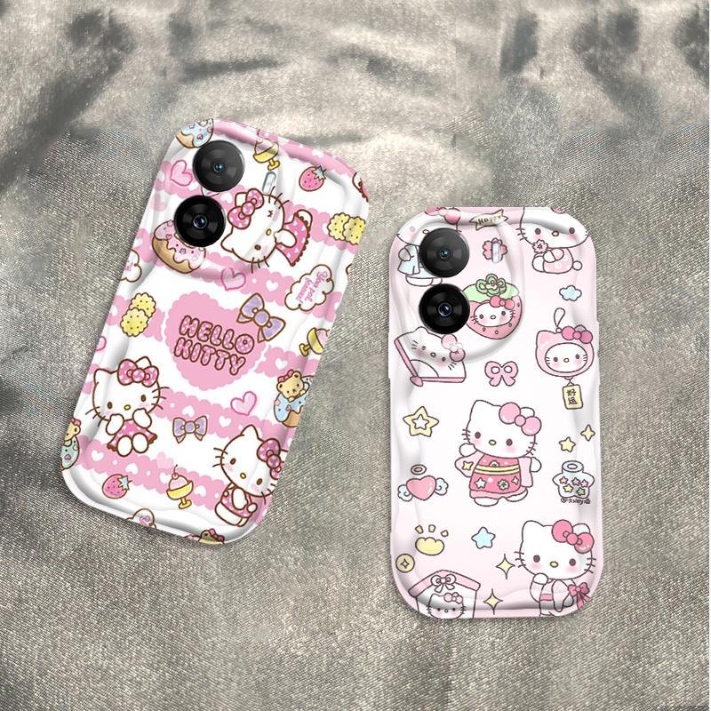 Ốp Silicon Hoạt Hình Cho OPPO A57 4G A77 4G A77S 4G 3D Bé Gái Vỏ Điện Thoại Mềm TPU Kitty Girl Sinh Viên Ốp Lưng Chống Sốc