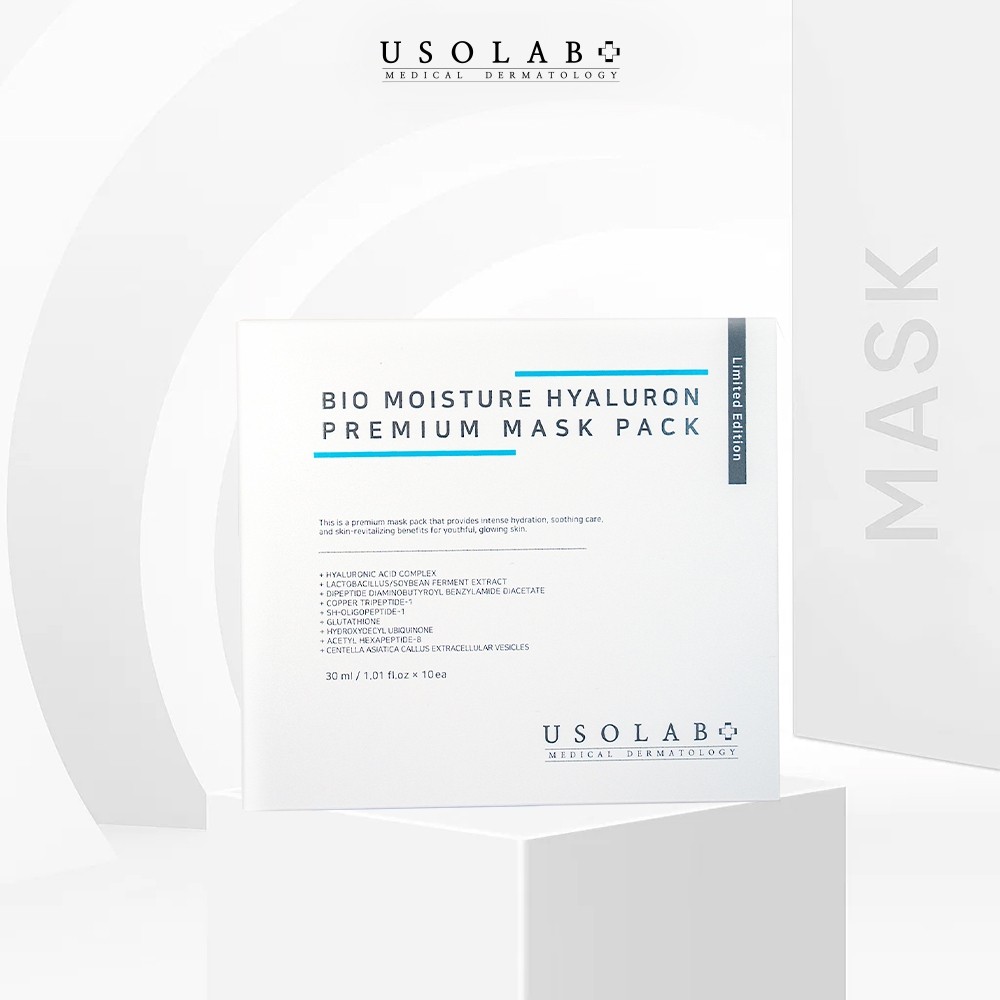 [HÀNG CÔNG TY] Mặt Nạ Hyaluronic Cấp Nước Tức Thì USOLAB Bio Moisture Hyaluron Premium Mask Pack 30ml
