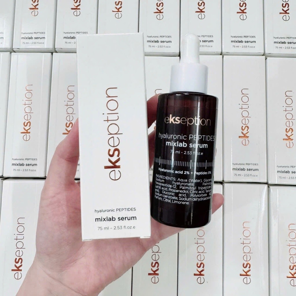 [HÀNG CÔNG TY] Serum Ekseption Hyaluronic Peptides Mixlab  75ml | Phục Hồi Chống Lão Hóa Cấp Ẩm Da