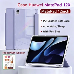 Ốp điện thoại Huawei MatePad 12X 12 inch có khe cắm bút Vỏ bảo vệ từ tính cho MatePad 12 inch có mặt sau trong suốt