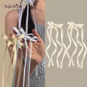 AqToCna Phong Cách Hàn Quốc Ruy Băng Nơ Tóc Dài sel Kẹp Tóc Ngọt Ngào Dễ Thương Mũ Cho Nữ Bé Gái Dự Tiệc Thời Trang Phụ Kiện Tóc AqToCna