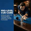 PYCOU Cue Tip Shaper, Nhôm Bạc Snooker Tip Pricker, Cầm Tay Hình Trụ Thân Đa Chức Năng Kết Cấu Đầu Bi-a Công Cụ Sửa Chữa Bể Cue Care
