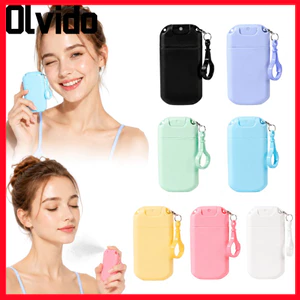 Bình xịt rỗng OLVIDO, có móc khóa bằng nhựa Chai phân phối có thể đổ lại, Chai xịt kiểu thẻ dung tích nhiều màu di động 30ml dành cho du lịch