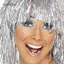 AqToCna Lá Tinsel Tóc Giả Trang Phục Cosplay Ngộ nghĩnh Sáng Bóng Mũ Kim Loại Phụ Kiện Tóc Cho Đảng Carnival Hóa Trang Tóc Giả AqToCna