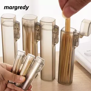 Hộp tăm MARGREDY, Hộp lưu trữ phân loại Mini, Hộp đựng khăn bông trong suốt Du lịch gia đình
