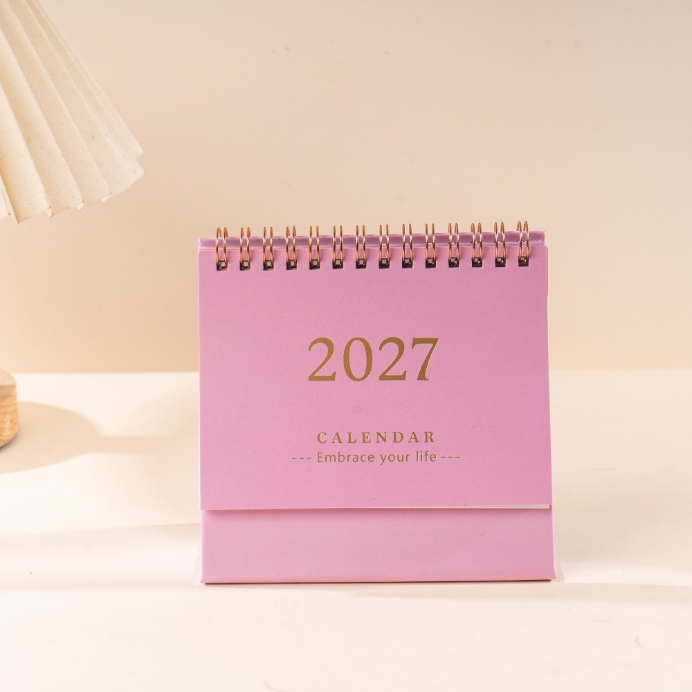 SAIA 2027 Lịch để bàn, Lịch để bàn di động đứng, Ghi nhớ có thể ghi lại Trang trí bàn kế hoạch học thuật có thể gập lại
