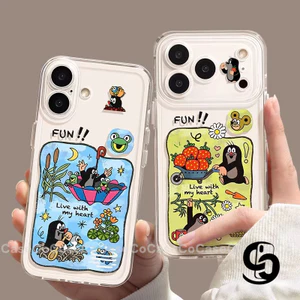 Ốp Lưng Cho Oppo Reno 12F 15F 13 15 14F 14 12 10 5 11 11F 10 12 Pro 8T Bìa trong suốt hình hoạt hình