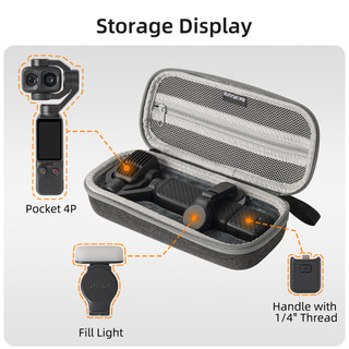 Dành Cho DJI OSMO Pocket 4 Pro Túi Bảo Quản Đa Năng Tiêu Chuẩn Gói Máy Đơn Túi POCKET 4P Hộp Bảo Quản Phụ Kiện Bảo Vệ
