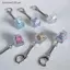 SSVN 1 / 2 / 3 / 4 / 9 Phím Bàn Phím Fidget Đồ Chơi Pha Lê Keycap Móc Khóa Giảm Căng Thẳng Đầu Ngón Tay Tiện Ích Giải Nén Đồ Chơi Clier Fidget.