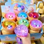 Mềm TPR Lấp Lánh Sáng Bao Squishy Với Chân Đế Hấp Đồ Chơi Fidget Chống Rách Có Thể Giặt Được Để Chơi Hàng Ngày Lâu Dài
