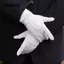 Găng Tay Cotton Trắng MARGREDY, Găng Tay Cotton Chính Thức Dưỡng Ẩm Tay, Găng Tay Mỏng Đen Trắng Kiểm Tra Trang Sức Găng Tay Lái Xe