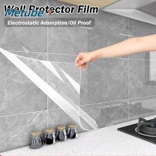 Miếng Dán Chống Thấm Nước METUBE, Phim Bảo Vệ Tường Chống Dầu Hấp Phụ Tĩnh Điện, Trang Trí Nhà Cửa Trong Suốt Chịu Nhiệt Dán Tường Nhà Bếp