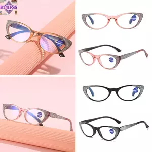 Kính mắt tròn RTJIFSS, Kính đọc sách chống ánh sáng xanh siêu nhẹ PC, Bảo vệ mắt thoải mái Kính cường thị chặn xanh Văn phòng