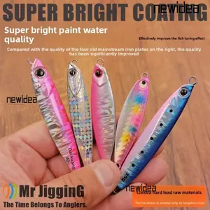 Mồi Jigging Bờ MỚIIDEA, Chất Liệu Kim Loại Kéo Thiết Kế Đúc Kim Loại Dọc Jig, Thiết Kế Mồi Cứng Loại 15g 20g Mồi Nước Mặn Jigpara Câu Cá