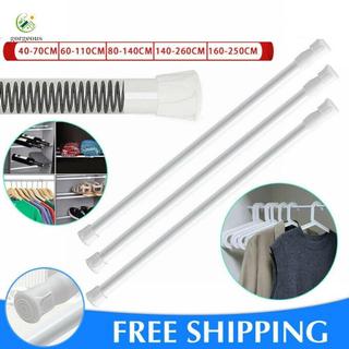 [FUXIN]Curtain Rail Pole Metal No Punching Telescopic Rod 30-50cm/40-70cm/60-110cm