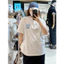 Áo thun ngắn tay Wacky willy lưng in graffiti nam nữ Áo thun cổ tròn Cotton cao cấp 100% 0617