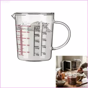 Cốc đo nhà bếp Cinna 500Ml Thiết bị thiết yếu bằng thủy tinh Borosilicate chống vỡ