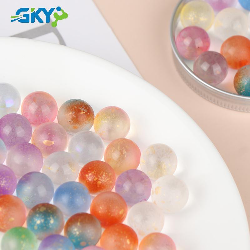 GKY 50 Chiếc 12 Mm Thủy Tinh Bóng Quyến Rũ Trong Suốt Pinball Máy Trang Trí Nhà Cho Bể Cá Bình Cá Đồ Chơi Bể Cá Cho Trẻ Em Trẻ Em GKY