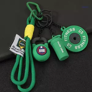 SUIT Thiết Thực Quả Tạ Phong Cách Móc Khóa Cho Túi Tập Gym Hoặc Chìa Khóa Dễ Dàng Mang Theo Vòng Chìa Khóa Mặt Dây Chuyền Phụ Kiện Kim Loại Cho Ba Lô