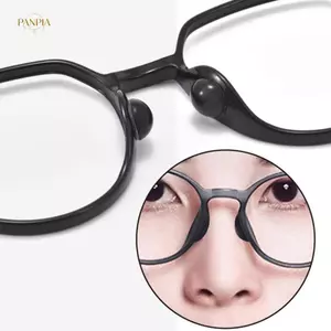 PNPIA- Kính Mắt Chống Trượt Mũi Hỗ Trợ Silicon Vô Hình Kính Đệm Không Khí Miếng Đệm Mũi Trong Suốt Mềm Tự Dính Mũi