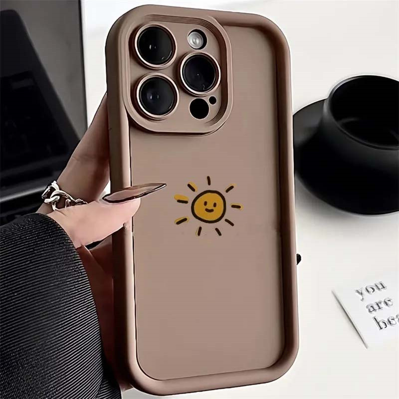 Ốp In Hình Mặt Trăng Và Mặt Trời Họa Tiết Dễ Thương Cho Samsung S26 FE S26 S25 S24 Ultra S23 S22 Plus S25FE S22Ultra Ốp Lưng Silicon Mềm Chống Sốc
