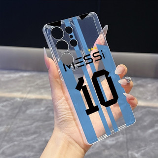 Bóng đá hợp thời trang Không. 10 Thích Hợp Cho Samsung A12 A255G S22ULTRA A56 A51 S26ULTRA A05S A14 A545G S23PLUS Ốp Mềm Chống Va Đập Bốn Góc Cạnh Mềm