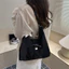 SQ11 Túi tote đi lại màu trơn mờ mới Túi đeo chéo thông thường lớp học sinh đơn giản