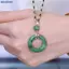 Bluelover Mới Vintage Tre Nelace, Mặt dây chuyền ngọc giả sang trọng và độc đáo nhẹ nhàng, Phương pháp cổ xưa Totem Nelace, Dây chuyền cổ hoa mới