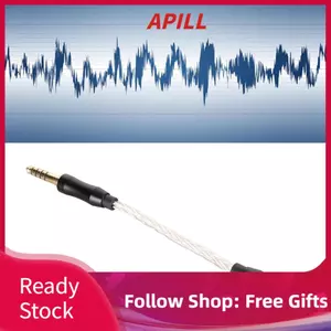 Apill Cáp chuyển đổi tai nghe VBESTLIFE Âm thanh nổi 3,5 mm từ cái sang 4,4 mm, 8 sợi dây tương thích cho NW WM1Z WM1A, v.v. (Bạc)