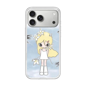 Ốp điện thoại cứng hình cô gái từ tính hoạt hình cho iPhone 17 16 Pro 15 Pro Max 14 Vỏ bảo vệ mờ mờ mờ