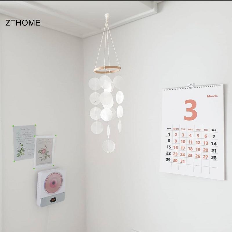 ZTHOME Bohemian Treo Mặt Trăng Chuông Gió Với Chi Tiết Âm Thanh Làm Dịu Cho Phòng Ngủ Trang Trí Phòng Khách HOT