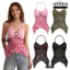 IFASIN Halter Cami Top, Ruched Bust Spaghetti Dây Tank Tops, Hợp Thời Trang In Lưới Sheer Lớp Phủ Bất Đối Xứng Hem Crop Tops Mặc Thường Ngày