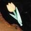 Mặt dây chuyền túi FANSIN, Dây buộc da PU Móc khóa hoa Tulip, Móc khóa ô tô di động nhiều màu thời trang quyến rũ dành cho nữ