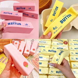 Đồ chơi Squishy hình bơ chống tai có kích thước bỏ túi dành cho nhân viên văn phòng Du lịch Thư giãn, 3 biến thể màu bao gồm cầu vồng màu vàng hồng