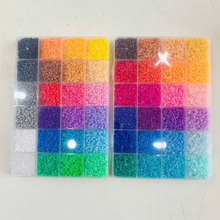 hạt ủi bảng 24 màu-Tone màu pastel ngọt xỉu, hạt đều màu – dễ xếp hình, làm móc khóa, decor cực yêu